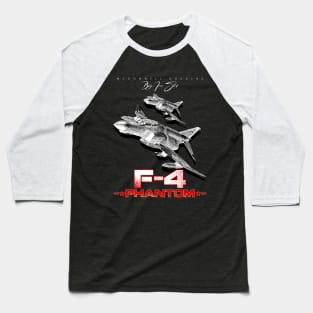 F4 Phantom Us Air Force Fighterjet Baseball T-Shirt